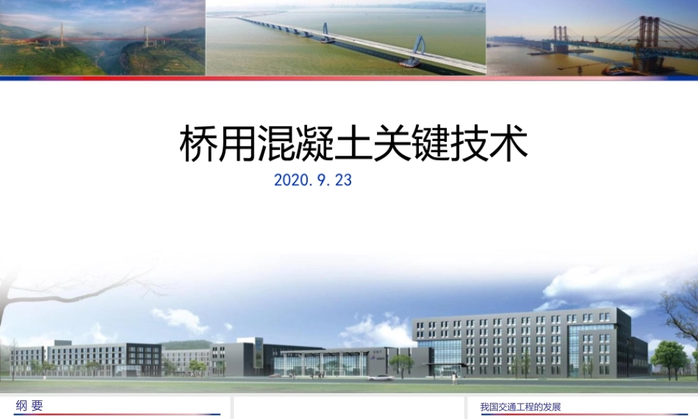 桥梁结构混凝土关键技术PPT2020（70页）