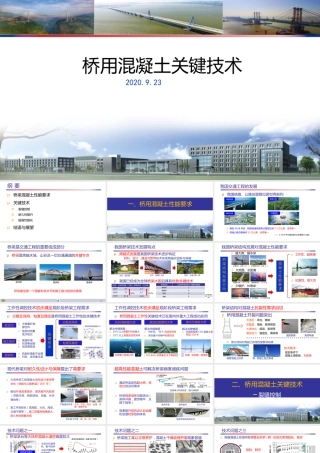 桥梁结构混凝土关键技术PPT2020（70页）