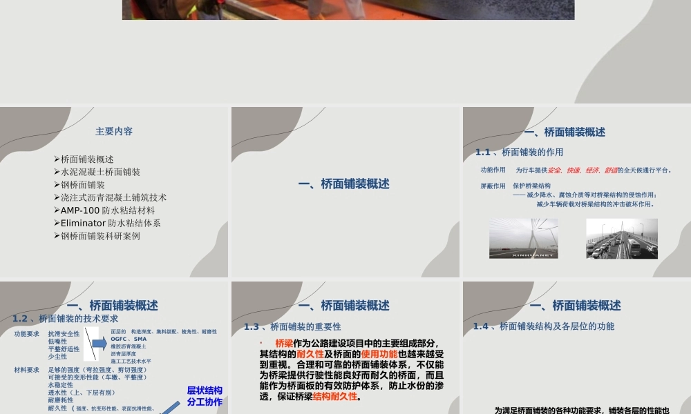 桥面沥青混凝土铺装技术ppt（166页）