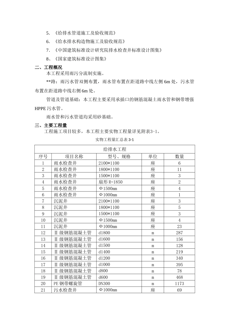 市政道路雨水污水管道施工方案(7页)_第2页
