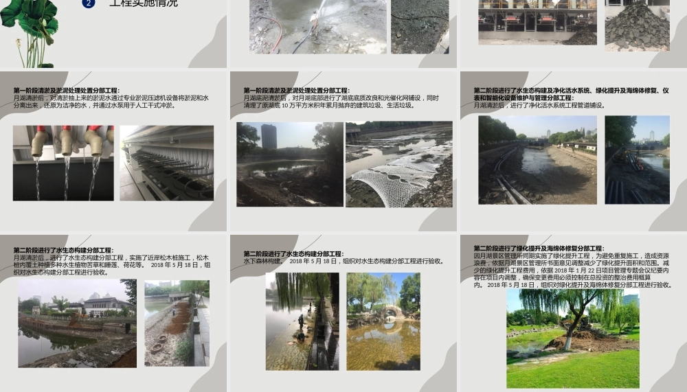 水生态环境综合治理工程PPP 项目竣工验收会议汇报ppt(56页)
