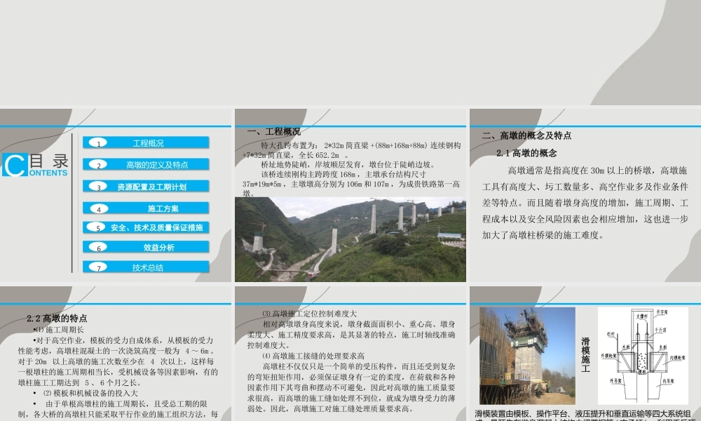 特大桥高墩施工交流汇报ppt（52页）