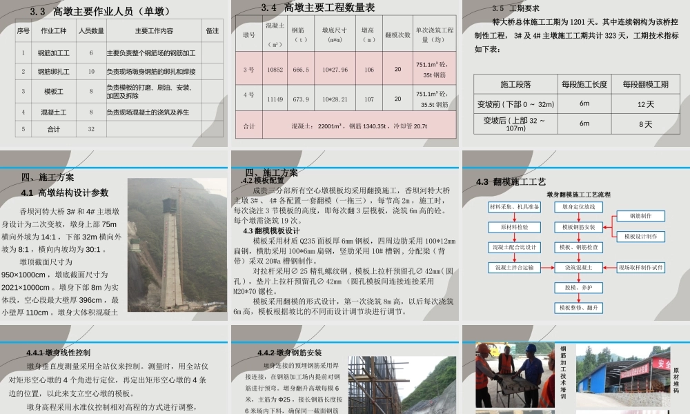 特大桥高墩施工交流汇报ppt（52页）