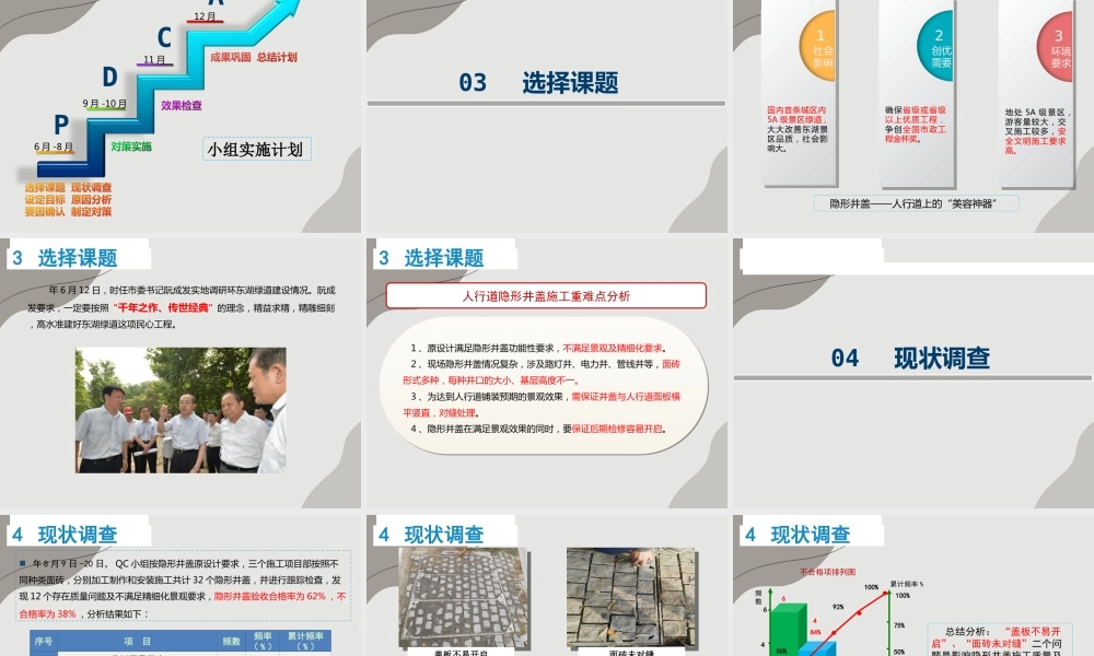 提高人行道隐形井盖一次验收合格率ppt（62页） (1)