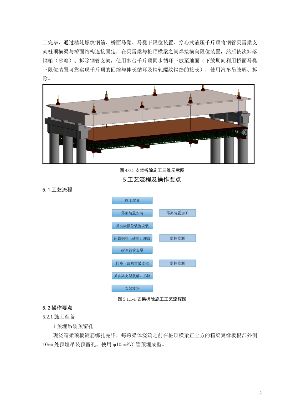 现浇箱梁钢管贝雷支架整体落架施工工法word2021(16页)_第2页