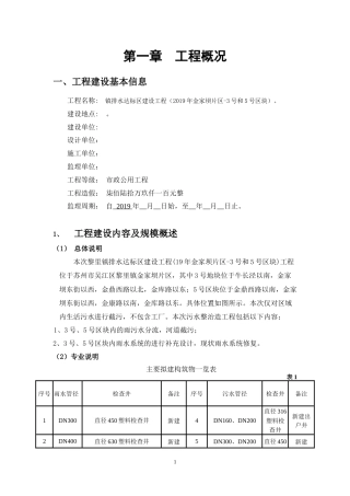 雨污水工程监理规划2019word（66页）