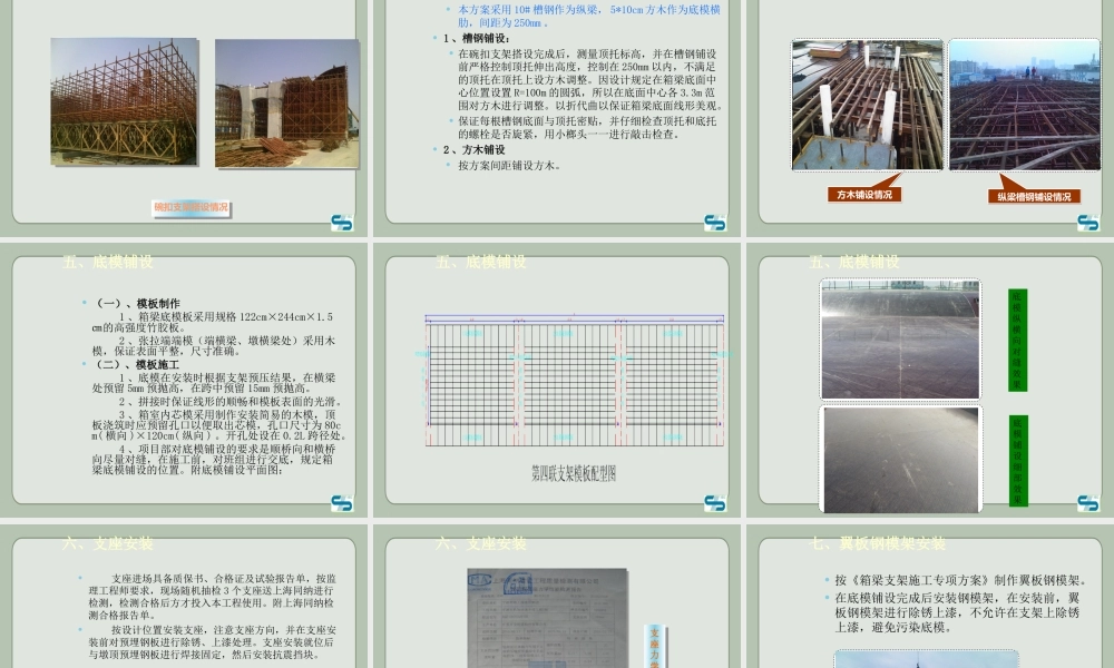 预应力砼连续箱梁施工汇报材料ppt(32页)