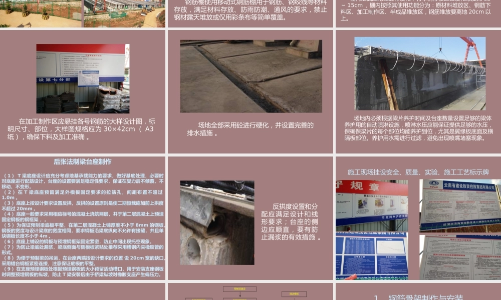 预制T梁施工要点ppt(73页)