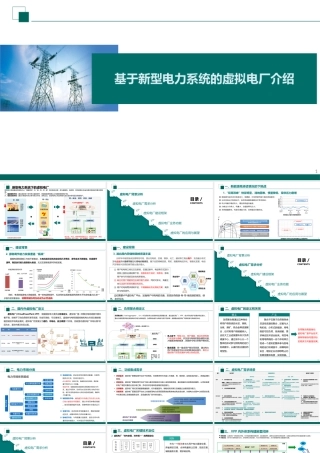 国家电网PPT：基于新型电力系统的虚拟电厂介绍