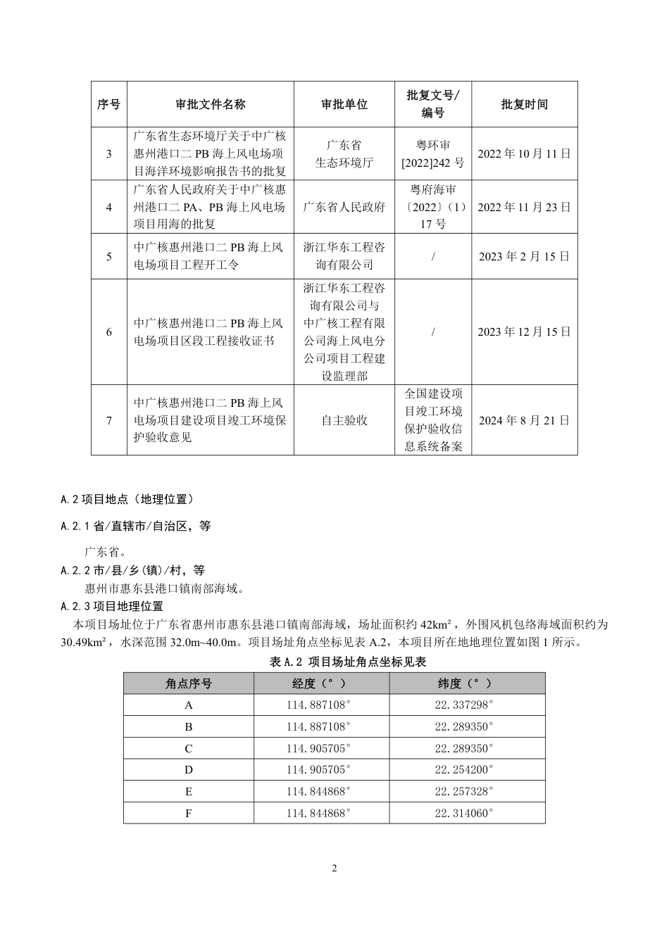 CCER项目：中广核惠州港口二期PB300兆瓦海上风电项目-pdd文件_第3页
