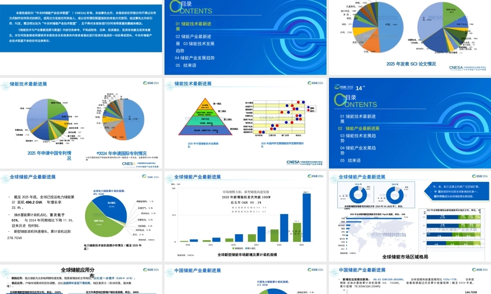 储能技术与产业最新进展与展望——暨《储能产业研究白皮书2026》发布