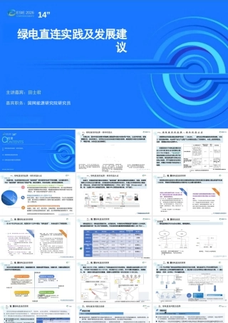国网能源研究院PPT：绿电直连实践及发展建议