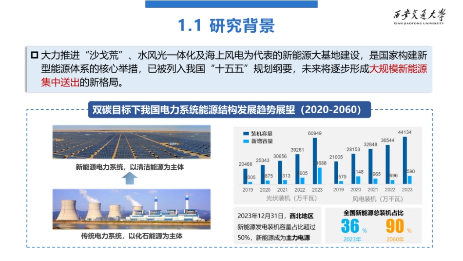 西安交通大学PPT：混联异构新能源送出系统暂态稳定性分析与控制_第3页