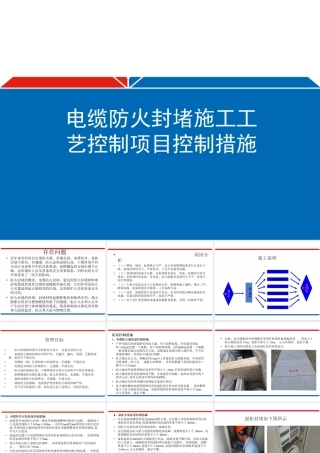 电缆防火封堵工艺控制措施