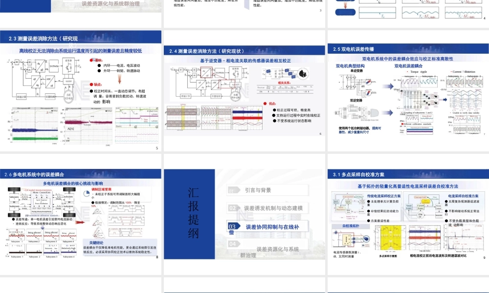 大连理工大学&西北工业大学PPT:现代电力传动系统误差的“认知-控制-利用”路径探索