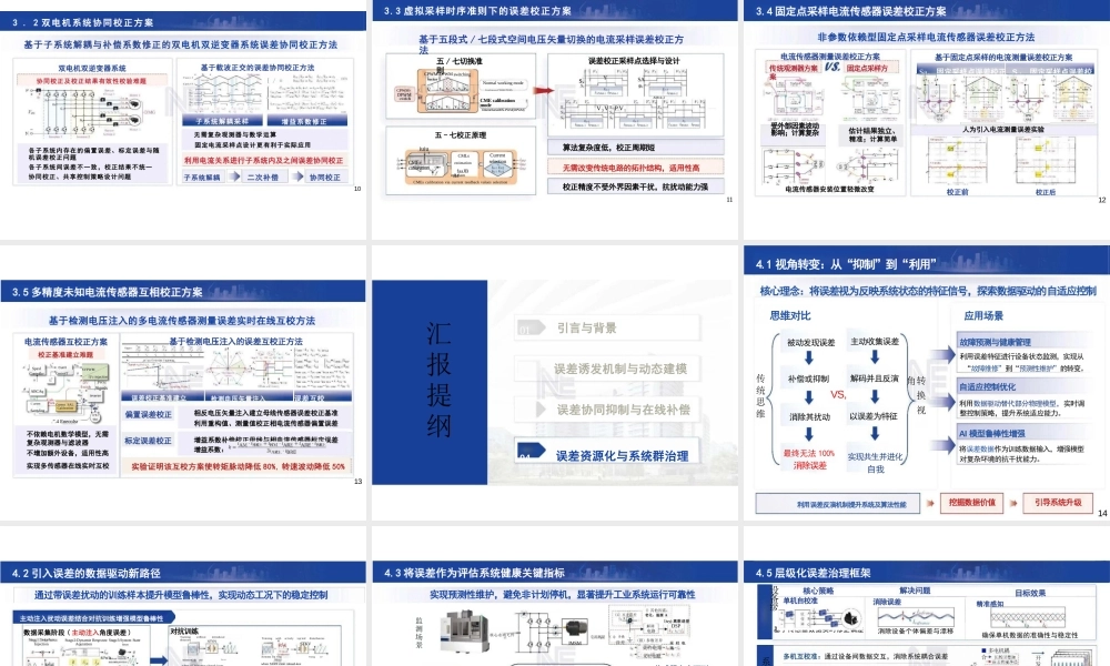 大连理工大学&西北工业大学PPT:现代电力传动系统误差的“认知-控制-利用”路径探索