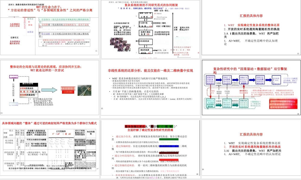 国网电科院PPT:AI加持下的整体还原(AI+WRT)——认知理论从确定性向不确定性范畴的突围