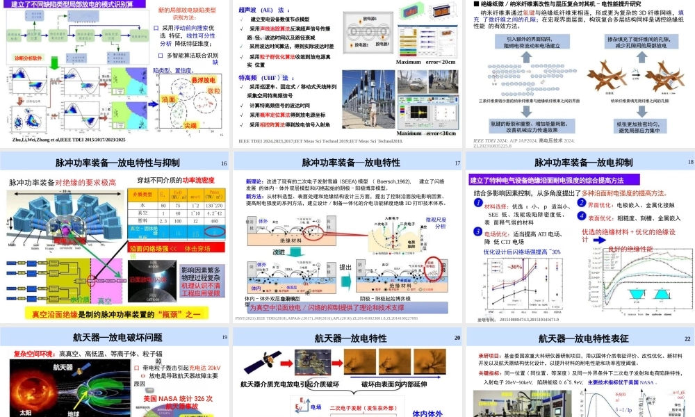 西安交通大学PPT：从高电压绝缘放电到放电等离子体——电气工程与多学科交叉