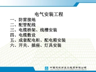 电气安装施工要点及实体质量要求(172页PPT下载)