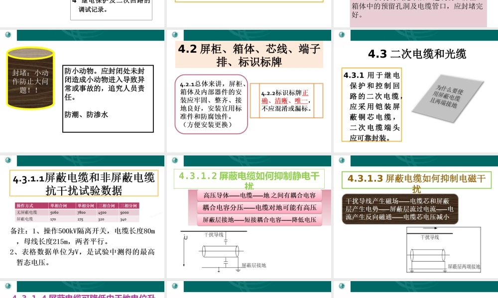 二次回路施工验收