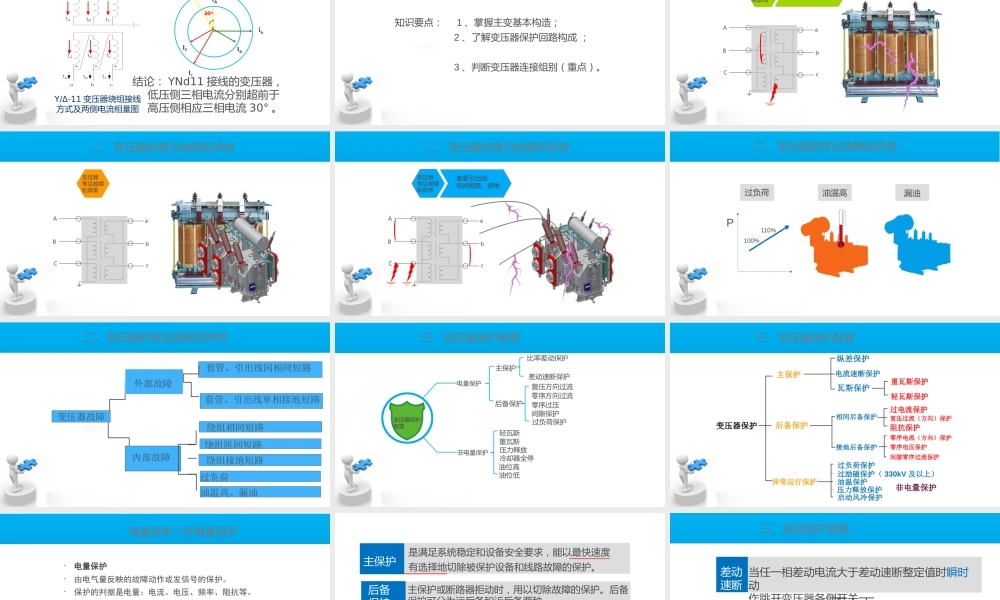 这个讲透了变压器保护原理与配置