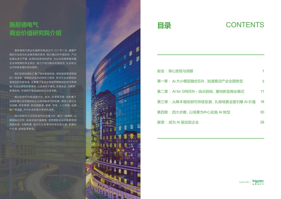 施耐德电气:AI for GREEN 以场景驱动AI应用,实现企业价值跨越_第2页