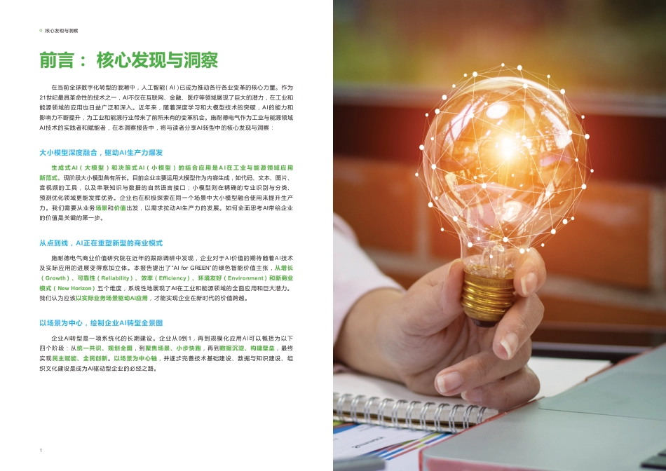施耐德电气:AI for GREEN 以场景驱动AI应用,实现企业价值跨越_第3页
