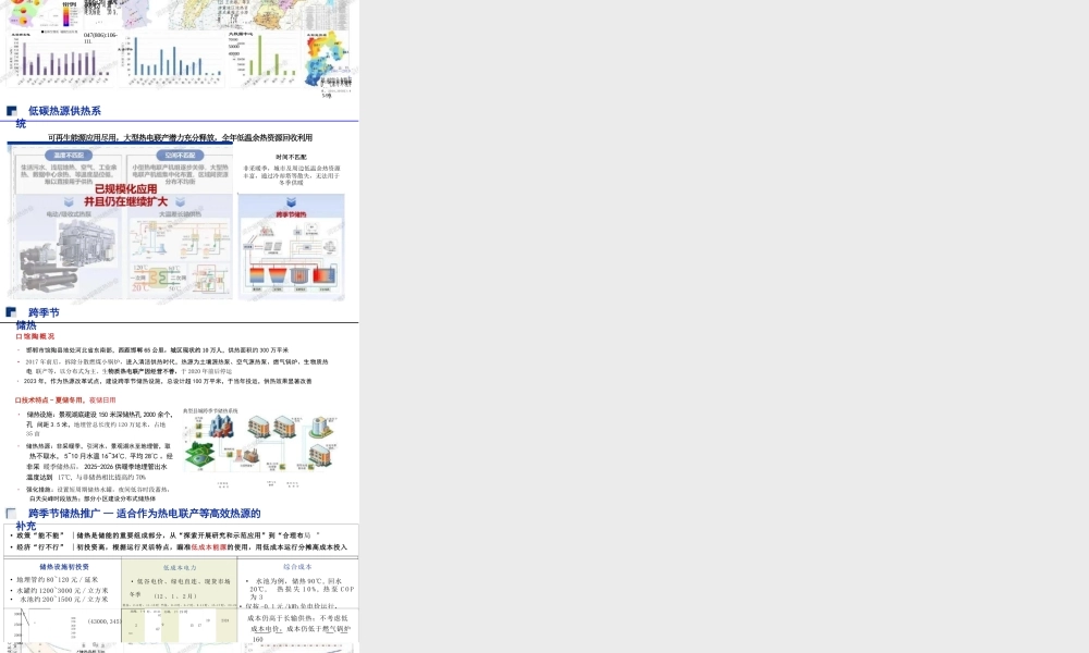 河北省城镇供热协会PPT:供热行业面临的形势、挑战与发展方向——河北省供热现状汇总与典型案例分析