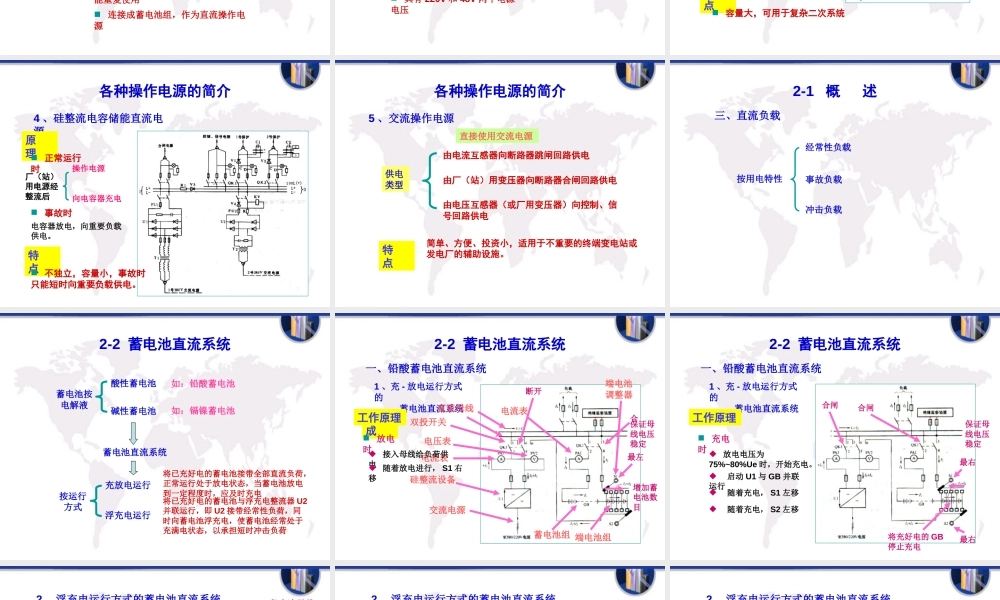 变电站操作电源的分类与运行原理(附详细图解)