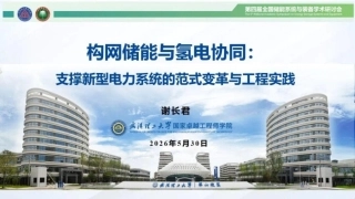 武汉理工大学PPT：构网储能与氢电协同：支撑新型电力系统的范式变革与工程实践