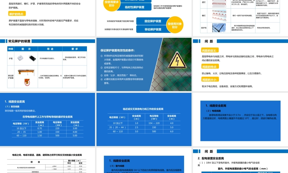 绝缘防护、屏护间距、保护接地、保护接零、漏电保护、静电防护.pptx