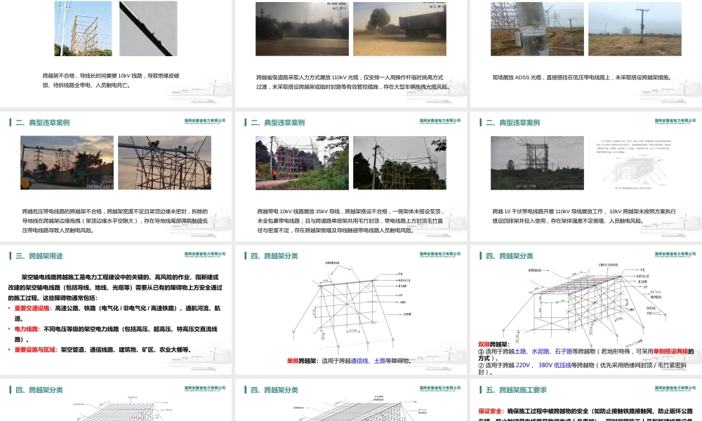 跨越架施工安全(案例警示+分类标准+管控要点)