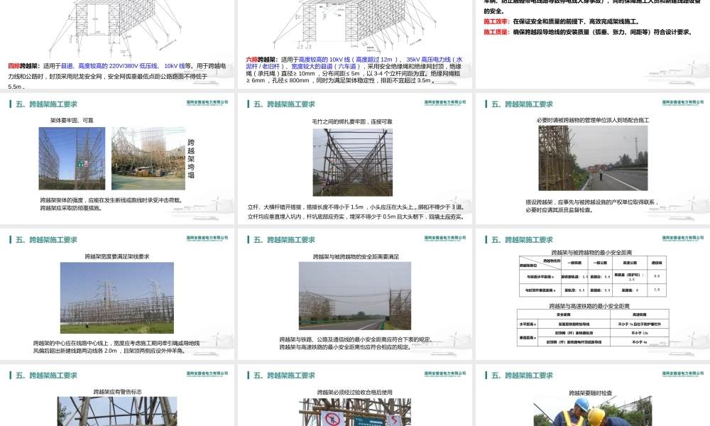 跨越架施工安全(案例警示+分类标准+管控要点)