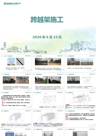 跨越架施工安全(案例警示+分类标准+管控要点)