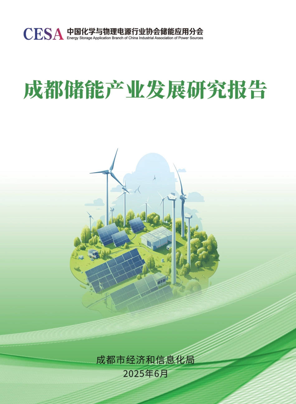 成都市经信局:成都储能产业发展研究报告_第1页
