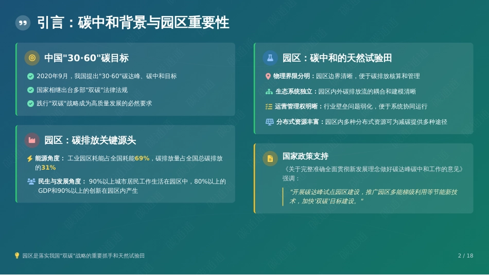 碳通通PPT：零碳园区研究现状、挑战与未来展望_第2页