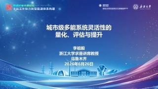 浙江大学PPT：城市级多能系统灵活性的量化、评估与提升