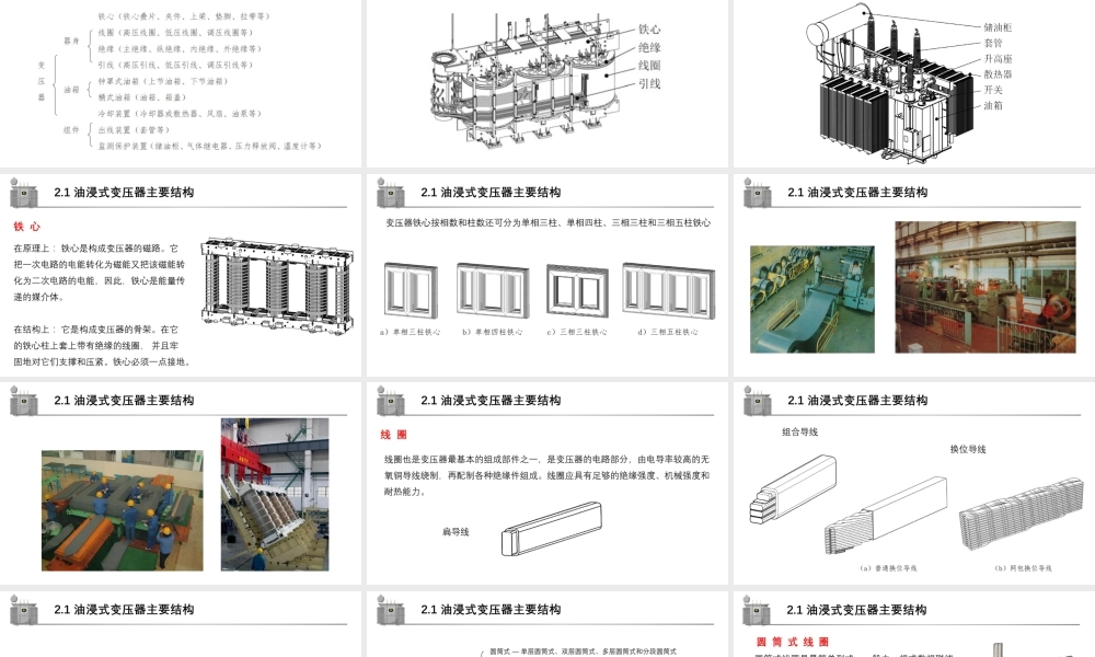 变压器的主要结构与组件