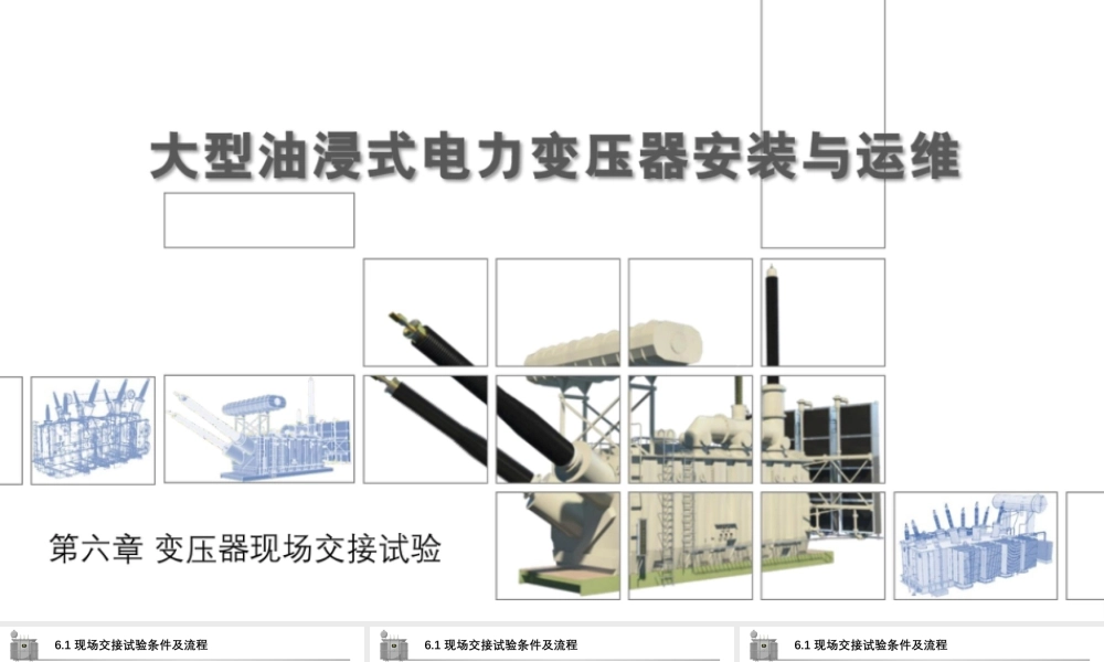 变压器现场交接试验标准详解