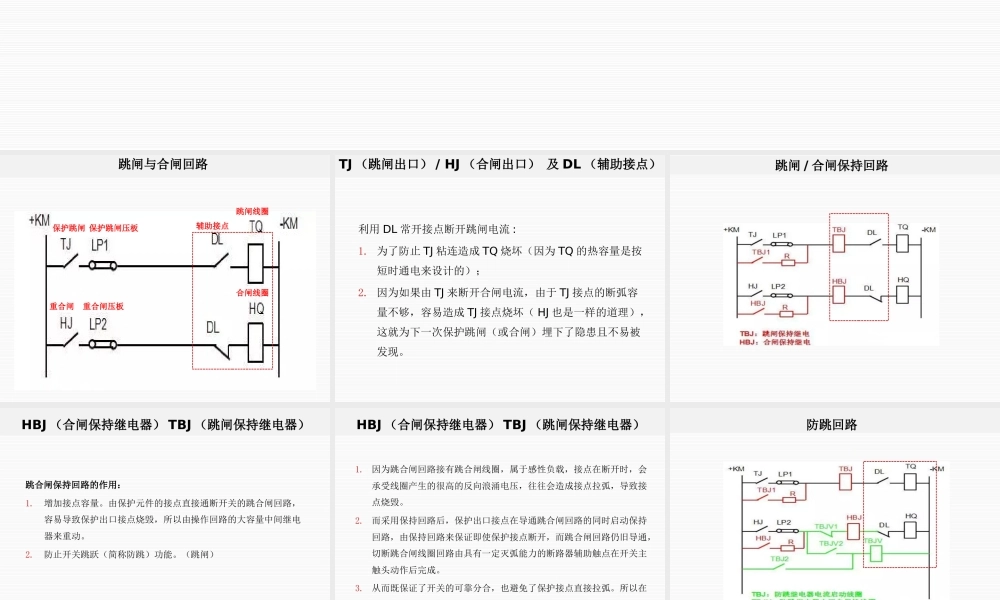 一文弄懂回路中的TJ HJ DL HBJ TBJ TBJV TWJ HWJ KKJ