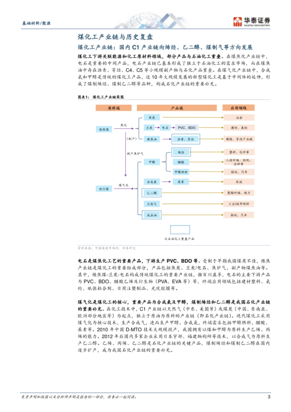 华泰证券:煤化工:中国碳基物资安全的基石_第3页