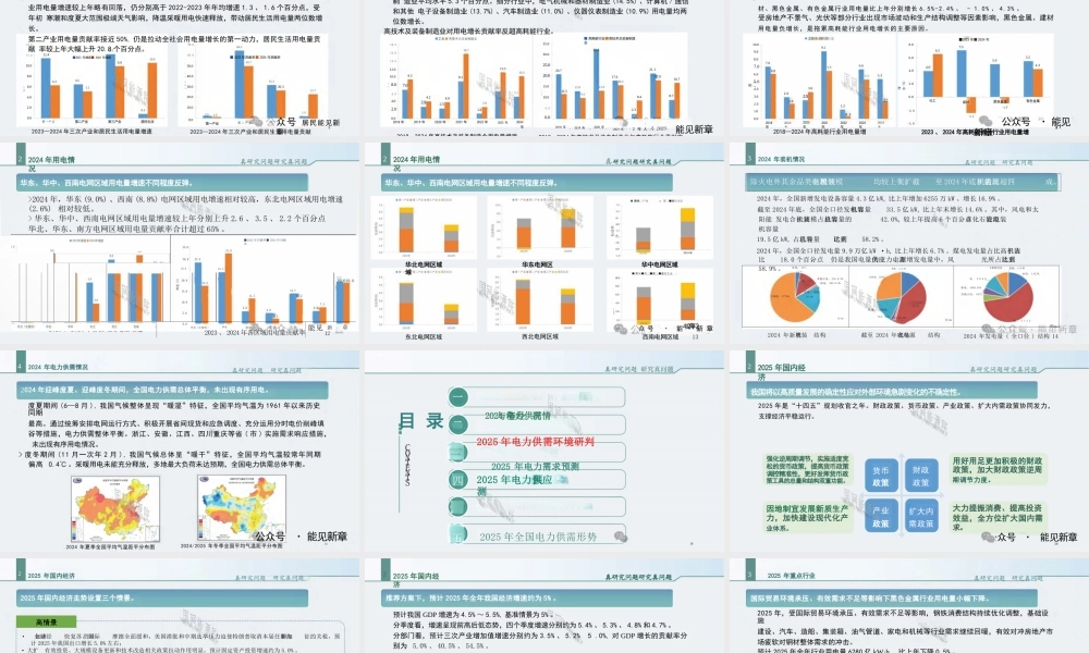 可编辑版：中国电力供需报告（2025）