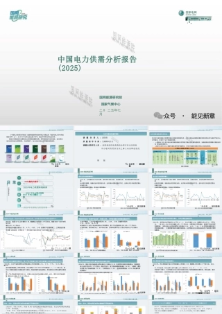 可编辑版：中国电力供需报告（2025）