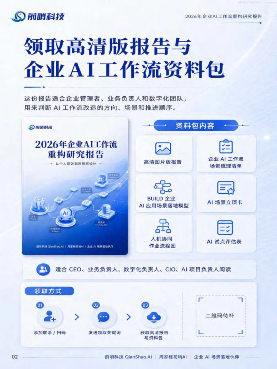 前哨科技：2026年企业AI工作流重构研究报告_第2页