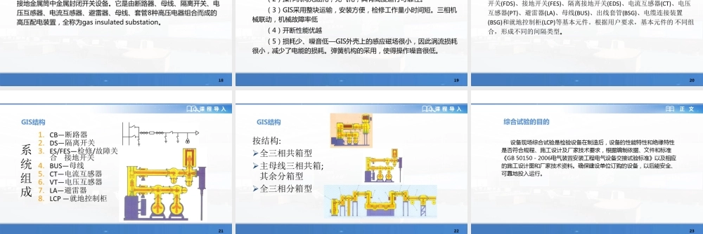 GIS设备预防性试验培训