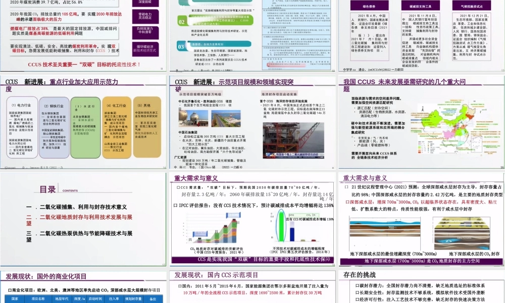 二氧化碳地质封存与利用技术现状与展望