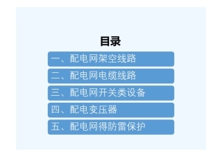 配电网架空、电缆、开关、变压器与防雷要点培训课件 