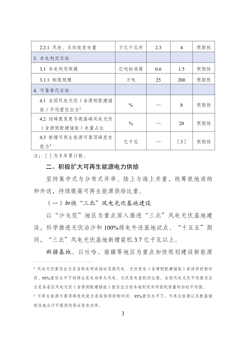 国家发改委、国家能源局：可再生能源发展“十五五”规划_第3页