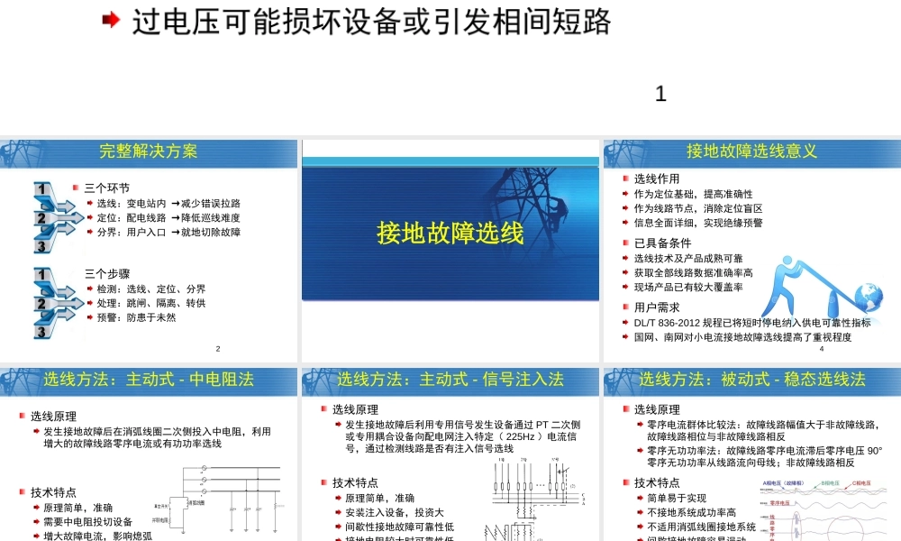 小电流接地选线方案
