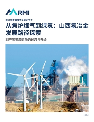 氢冶金发展模式系列研究之一：从焦炉煤气到绿氢-山西氢冶金-发展路径探索
